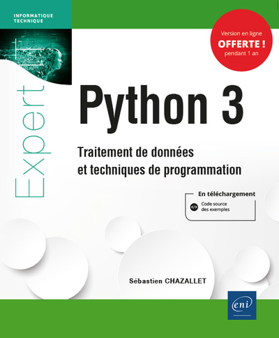Picture of Python 3 - Traitement de données et techniques de programmation