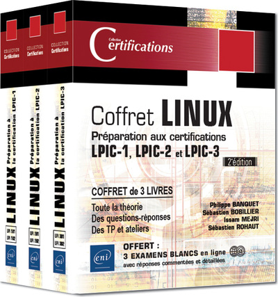 Picture of Linux - Coffret de 3 livres : Préparation aux certifications LPIC-1 - LPIC-2 - LPIC-3 (2e édition)
