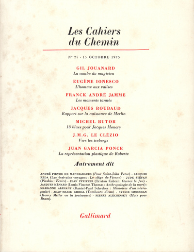 Image de Les Cahiers du Chemin