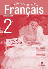 Picture of Empreintes littéraires 2e - Français - Livre du Professeur