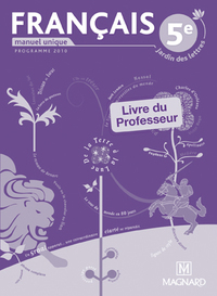 Image de Jardin des lettres 5e - Livre du professeur