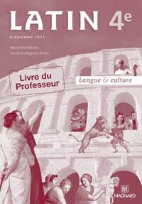 Image de Latin 4e - Livre du professeur