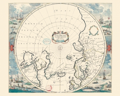 Image de Carte – Pôle arctique - Géographie nostalgique