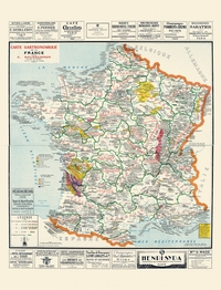 Image de Carte - Carte gastronomique de la France