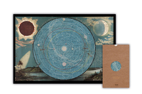 Image de Carte – Éclipse, lune et météorites - Géographie nostalgique
