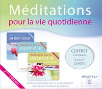 Image de Coffret méditations pour la vie quotidienne - Coffret 3 CD