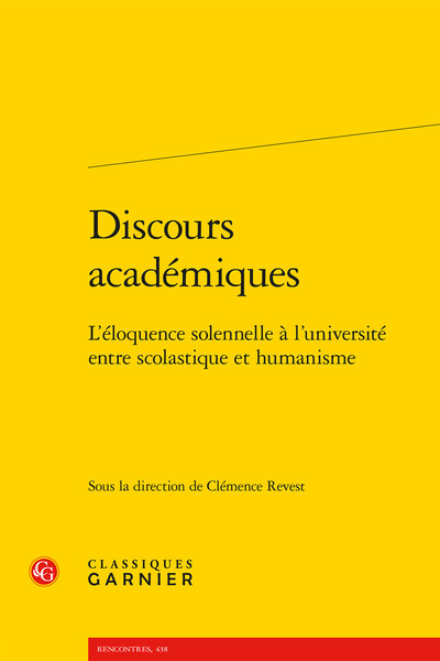 Picture of Discours académiques