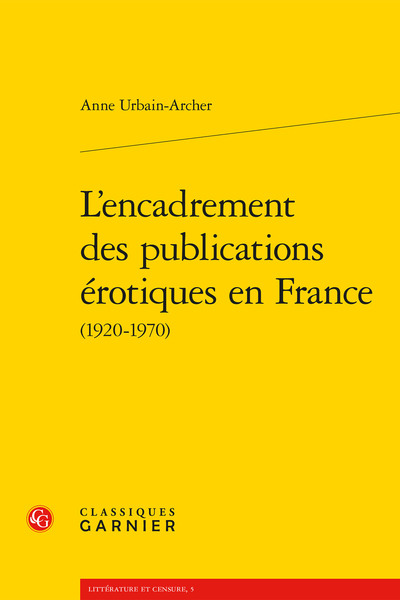 Image de L'encadrement des publications érotiques en France