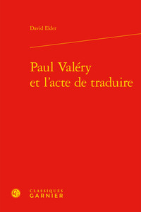 Picture of Paul Valéry et l'acte de traduire
