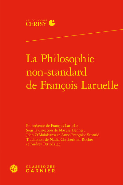 Picture of La Philosophie non-standard de François Laruelle