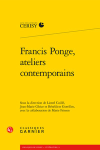 Image de Francis Ponge, ateliers contemporains