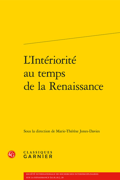 Picture of L'Intériorité au temps de la Renaissance