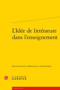Image de L'Idée de littérature dans l'enseignement