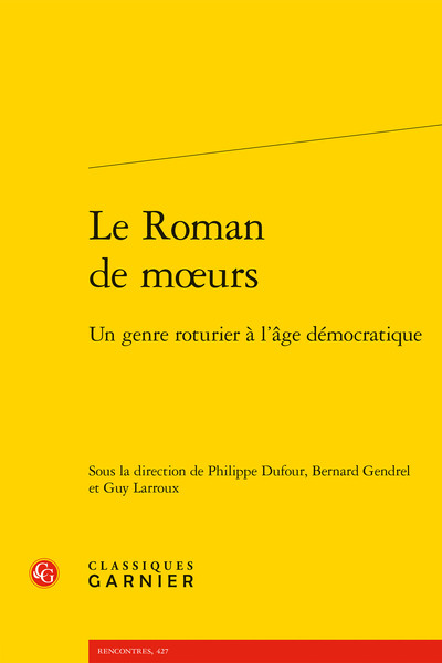 Image de Le Roman de moeurs