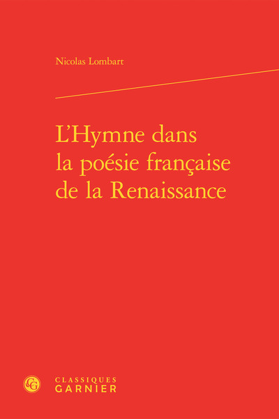 Image de L'Hymne dans la poésie française de la Renaissance