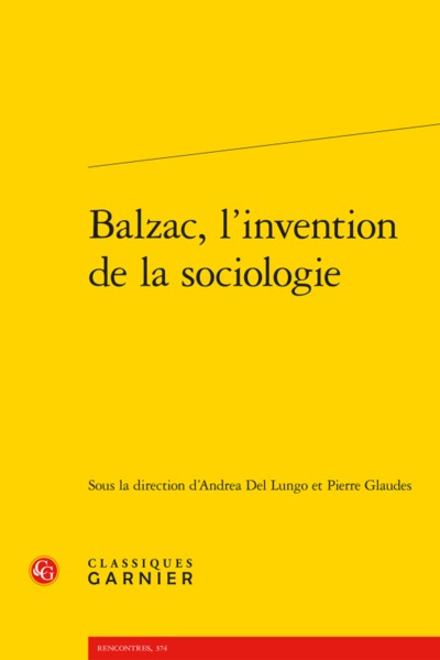 Image de Balzac, l'invention de la sociologie