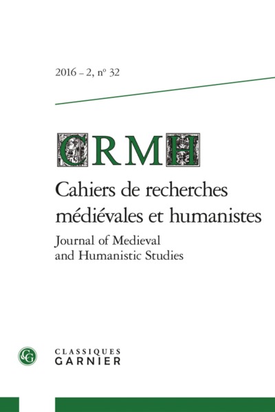 Image de Cahiers de recherches médiévales et humanistes / Journal of Medieval and Humanistic Studies
