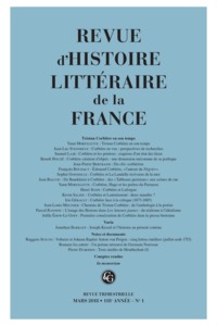 Image de Revue d'Histoire littéraire de la France