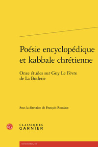 Picture of Poésie encyclopédique et kabbale chrétienne