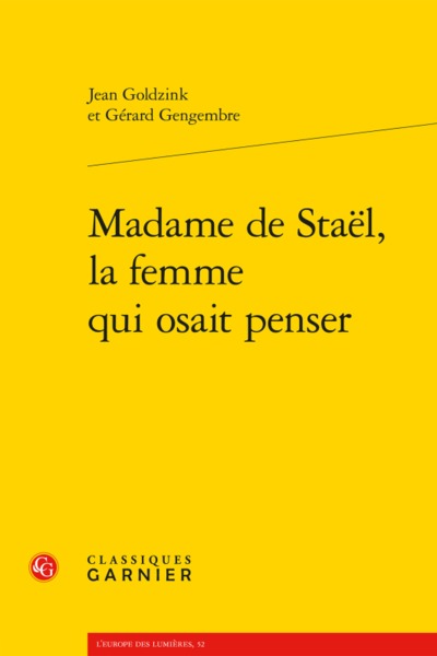 Image de Madame de Staël, la femme qui osait penser