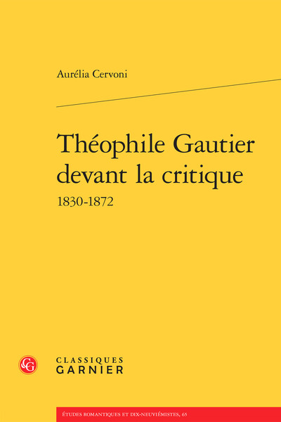 Image de Théophile Gautier devant la critique