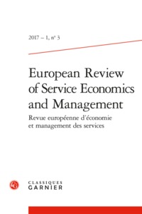 Picture of European Review of Service Economics and Management
