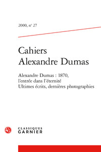 Picture of Cahiers Alexandre Dumas