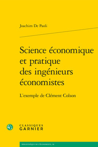 Image de Science économique et pratique des ingénieurs économistes