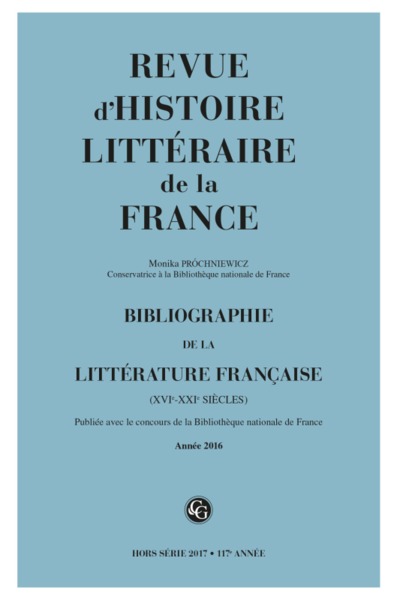 Image de Bibliographie de la littérature française