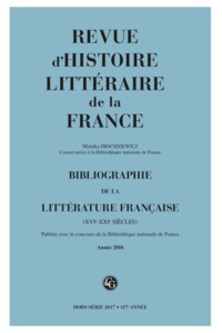 Image de Bibliographie de la littérature française