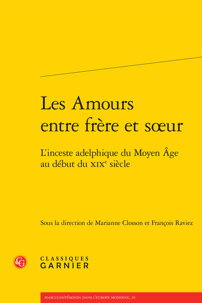 Picture of Les Amours entre frère et soeur