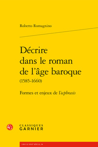 Image de Décrire dans le roman de l'âge baroque