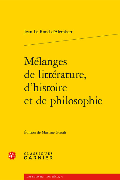 Picture of Mélanges de littérature, d'histoire et de philosophie