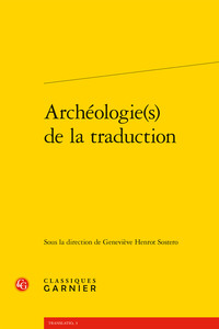 Picture of Archéologie(s) de la traduction