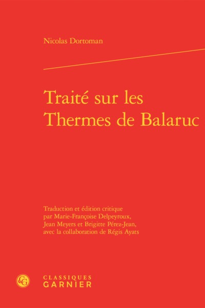 Image de Traité sur les Thermes de Balaruc
