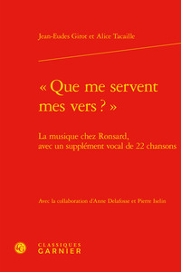 Image de « Que me servent mes vers ? »