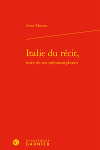 Picture of Italie du récit,