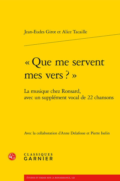 Image de « Que me servent mes vers ? »