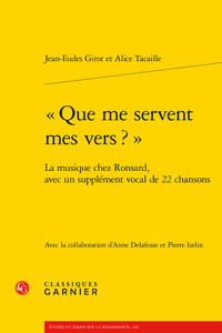 Image de « Que me servent mes vers ? »