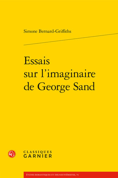 Image de Essais sur l'imaginaire de George Sand