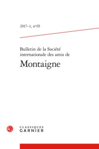 Image de Bulletin de la Société internationale des amis de Montaigne
