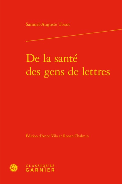 Picture of De la santé des gens de lettres
