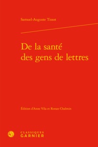 Picture of De la santé des gens de lettres
