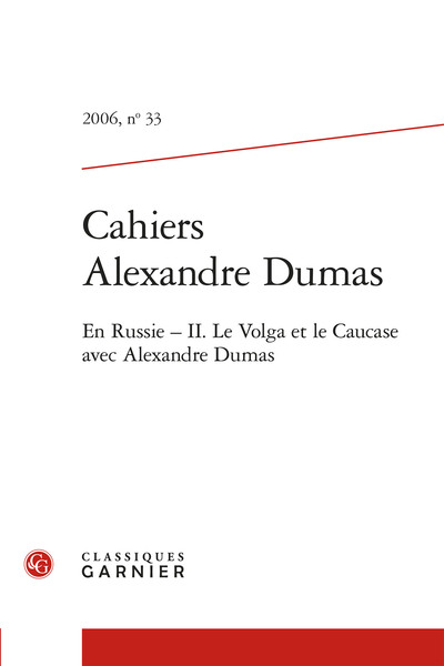 Picture of Cahiers Alexandre Dumas