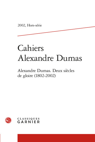 Picture of Cahiers Alexandre Dumas