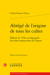 Picture of Abrégé de l'origine de tous les cultes