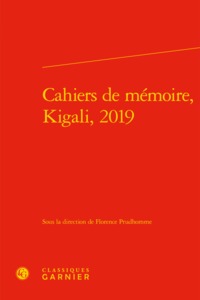 Image de Cahiers de mémoire, Kigali, 2019