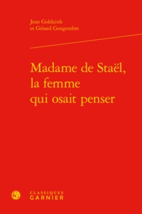 Picture of Madame de Staël, la femme qui osait penser