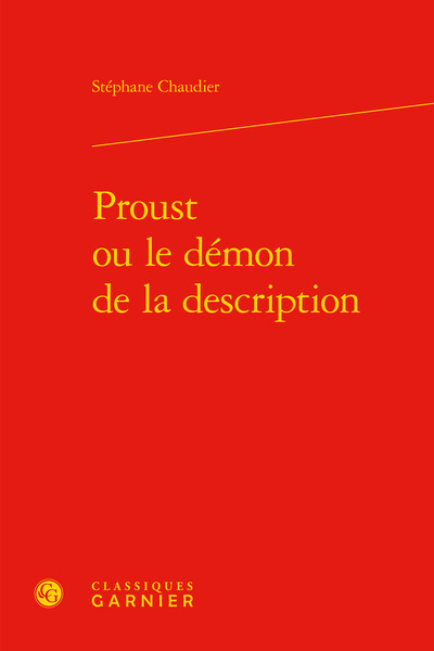 Image de Proust ou le démon de la description