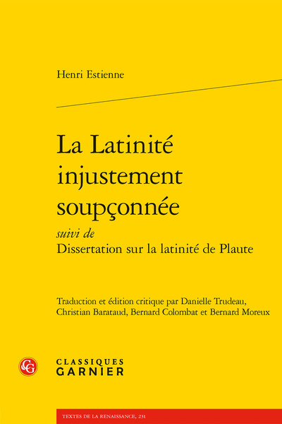 Picture of La Latinité injustement soupçonnée